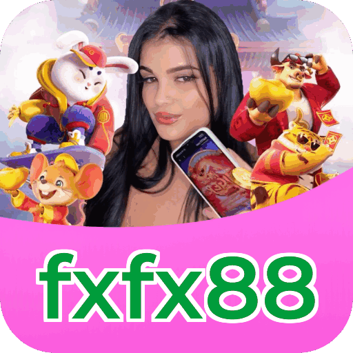 Interface do aplicativo fxfx88 mostrando jogos disponíveis no iOS e Android